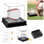 UV Protected Acrylic Baseball Display Case Clear Ball Boxes Memorabilia Showcase tk/temu self-pickup orders - Image 9