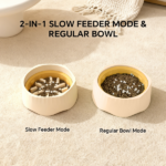 Green dual-purpose slow food bowl, fast/slow food can be freely switched to adapt to different pet eating habits, cross-border hot selling pet supplies - Image 4