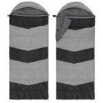 Rectangular Heated Sleeping Bag, Lightweight Sleeping Bag with Multi USB Powered Heating Pads, Waterproof Compact Envelope Sleeping Bag for Backpacking Hiking, Gray - Image 11