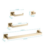 4- Piece Bathroom Hardware Set - Image 2