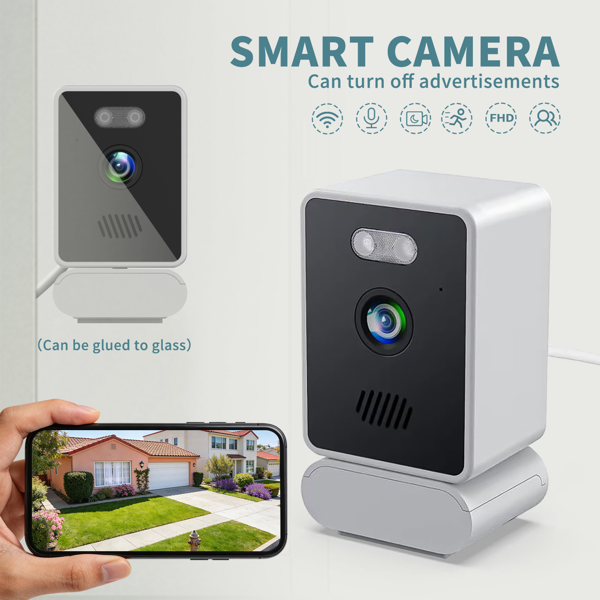 Window type disguised surveillance camera, built-in WiFi, motion detection alarm, suitable for cross-border security of homes/shops