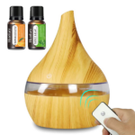 300ml USB Humidifier Diffuser, Ultra Quiet Personal Essential Oil Aromatherapy with 7 Color Night Lights & Remote Control for Home Office Bedroom - Image 4