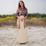 23554151 39" Classical Guitar Hard Case Microgroove Flat Beige - Image 2