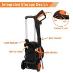 110.00V 203A 1400.00W High Pressure Cleaner Orange - Image 3