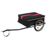 130*68*45cm Steel 100kg 16 Inch Quick Release Wheel Cloth Pocket Trailer Bicycle Trailer Rack - Image 2