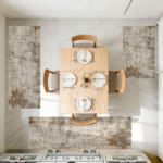 Three-piece kitchen rug set, non-slip and washable, abstract pattern kitchen hallway rug, soft and comfortable, suitable for sinks, floors, entrances, hallways and bathrooms. - Image 10
