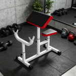 Heavy-Duty Red Vertical Leg Press Machine with Adjustable Leg, Back & Head Positions, 1" Standard Plate Compatible Strength Training Equipment - Image 9