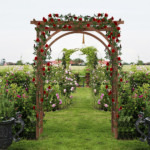 [Same Code 43529880]Beautiful And Practical Garden Arch Dark Brown - Image 24