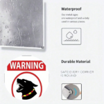 CIFbuy 1-Pack Beware Of The Dog Sign 8x12 Inch Heavy-Duty Steel Pet Safety Warning Plaque, Weatherproof Rustproof Outdoor Yard Decor Wi TikTok, TikTok, r Wi Self-pickup Logiopics - Image 7