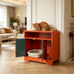 Wooden Cat Box Cabinet - Image 5