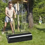 Replace 36725614 36in Cylindrical Iron Lawn Roller Black - Image 6