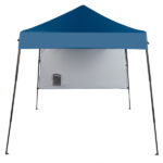 1.8*1.8m Beveled Oxford Cloth Black Plastic Sprayed Iron Pipe With One Side Cloth Backpack Storage Bag Folding Shed Sky Blue