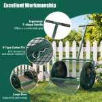 27"×16" Lawn Fertilizer Spreader with Diamond Mesh Clump-Free Garden Compost Spreader - Image 6