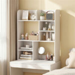 23.5×9×31.5 Inch Vertical Desktop Storage Shelf Sturdy MDF Desk Hutch for Books Decor - Image 4