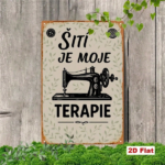 CIFbuy Vintage Sewing Machine Metal Sign, Retro Iron Wall Art With Czech Quote "Sewing Is My Relax", 2D Flat Decor For Home, 7.87x11.81 TikTok, TikTok, 1.81 Self-pickup Logiopics - Image 8
