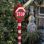 Lighted STOP Sign Christmas Yard Decorations, Pre-lit Road Sign SANTA STOP HERE with 70 LED White Lights and Stakes for Xmas Outdoor Holiday Indoor Decor Lighted Holiday Displays - Image 16