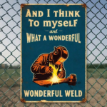 CIFbuy Classic Metal Iron Sign For Welders, Sturdy Wall Art For Home Bar Garage Gym, Engaging Room Decor Gift TikTok, TikTok, Gym Self-pickup Logiopics