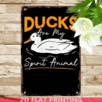 CIFbuy Vintage Ducks Are My Spirit Animal Metal Tin Sign 8x12 Inch Rustic Farmhouse Wall Decor For Kitchen Bathroom Office Durable Home TikTok, TikTok, Self-pickup Logiopics - Image 7