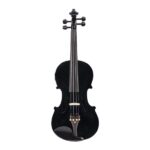 [Do Not Sell on Amazon] GV102 4/4 Solid Wood EQ Violin Case Bow Violin Strings Shoulder Rest Electronic Tuner Connecting Wire Cloth Black - Image 16