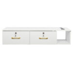 Same code 39231790 15mm E0 particleboard linen two draw three holes with lock salon cabinet white - Image 2
