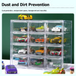 Clear Acrylic Display Case Storage Box Hold 12 Toy Cars For 1/64 Scale Model Car(tk/temu self-pickup orders) - Image 9