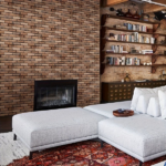 10 pcs 3D Wall Brick Self Adhesive Removable Wallpaper 11.8 x 11.8 Inch Wallpaper Brick Breakaway Wall Decals Vintage Faux Brick Wallpaper Brown for Fireplace Kitchen Backsplash - Image 5