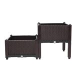 2Pcs Free Splicing Injection Planting Box Brown - Image 38