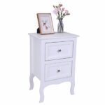 Oid Code 48714449/34800355 2pcs Country Style Two-Tier Night Tables Large Size White - Image 12