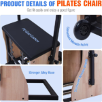 Pilates Chair Wunda Chair Pilates Combo Chair with Handles Split Pedals Reformer Machine 4-Level Resistance for Yoga Core Training Rehabilitation Includes Non-Slip Socks - Image 4