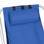 Same Code 99460325 4-Position Adjustable Folding Beach Chair, Steel Tube Frame Oxford Fabric Lounge Chair, 7.9" Seat Height, 17.7" W x 17.3" D, 120KG Heavy Duty Capacity, Portable Outdoor Patio Camping Chair, Blue - Image 20