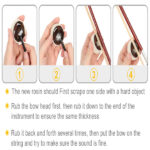 [Do Not Sell on Amazon] GV200 4/4 Classic Solid Wood Violin Case Bow Violin Strings Rosin Shoulder Rest Electronic Tuner - Image 19