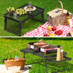 3 ft Portable Picnic Table with Wing Panels - Image 11