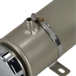 Racing Power Steering Reservoir Universal Performance Silver Aluminum Tank Kit - Image 3