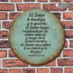 CIFbuy 1pc 8x8in Vintage God Bless You Round Sign, "" Bless You Round Sign, Round Sign, Spanish Bible Verse 2D Flat Plaque TikTok, Temu Self-pickup Logiaqics - Image 10