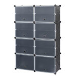 7-Tier Portable 28 Pair Shoe Rack Organizer 14 Grids Tower Shelf Storage Cabinet Stand Expandable for Heels, Boots, Slippers, Black - Image 8