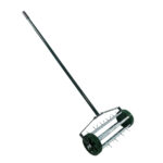 Heavy Duty Rolling Lawn Aerator,Rolling Lawn Aerator, Rotary Push Tine Spike Soil Lawn Aerator Gardening Tool with 3-Piece Long Steel Handle for Garden Yard Grass Maintenance,Not support self-pick up - Image 2