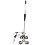 Shopping Stair Trolley with Wheels,Trolley Black Foldable Shopping Cart,Removable Shopping Oxford Waterproof Bag,Stainless Steel Triangular Wheels, Black - Image 11