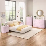 Modern Simple 7-Drawer Dresser Pink - Image 13