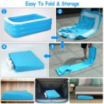 Inflatable Swimming Pools Inflatable Lounge Pool for Kids Baby Adult Inflatable Water Ball Pool for Outdoor Garden Backyard Summer Water Party 103*69*24in No shipments on weekends - Image 4