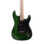 ST Stylish Electric Guitar with Black Pickguard Green - Image 5