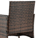 2pcs Arm Chairs 1pc Love Seat & Tempered Glass Coffee Table Rattan Sofa Set Brown Gradient SAME AS 45313116 - Image 18