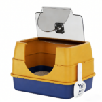 Galaxy enclosed pink cat litter box, sealed to prevent odors and sanding, stable and durable, suitable for pet families worldwide - Image 8