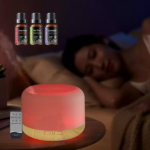 500ml Ultrasonic Essential Oil Diffuser & Humidifier with Remote, Auto-Off Timer, 7 Color Changing Night Light for Home, Office, Yoga - Image 9