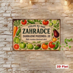 CIFbuy Retro Farm Style Garden Welcome Sign, Durable Metal Wall Decor, 7.87x11.81 Inch Vegetable Quote Iron Plaque, 2D Flat Home Yard O TikTok, TikTok, rd O Self-pickup Logiopics - Image 3