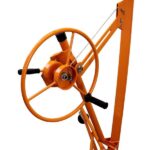 11FT Drywall Lifter Panel Hoist Jack Rolling Caster Construction Lockable 150lbs - Image 2