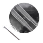 14" x 3" Half Finned Aluminum Air Cleaner With Recessed Base and Paper Element Polished - Image 4