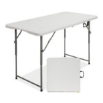 4ft Foldable Lift Patio Plastic Table White SAME AS 21616655 - Image 37