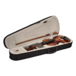 New 4/4 Acoustic Violin Case Bow Rosin Natural - Image 2