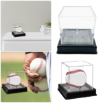 UV Protected Acrylic Baseball Display Case Clear Ball Boxes Memorabilia Showcase tk/temu self-pickup orders - Image 10