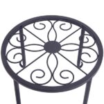 4 Plant Shelves with 4-1 Round Pattern in Black Baking Paint (Yh-Cj009) - Image 9